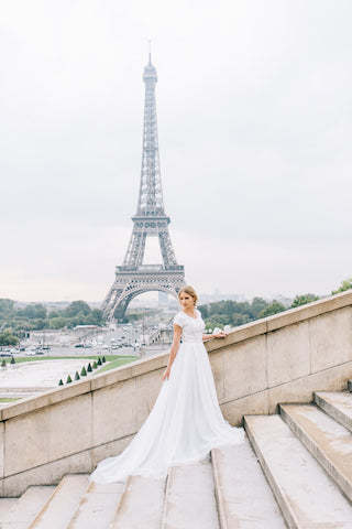Sweetheart A-Line Wedding Dress With Wide Straps Backless Lace Ruffles Appliques