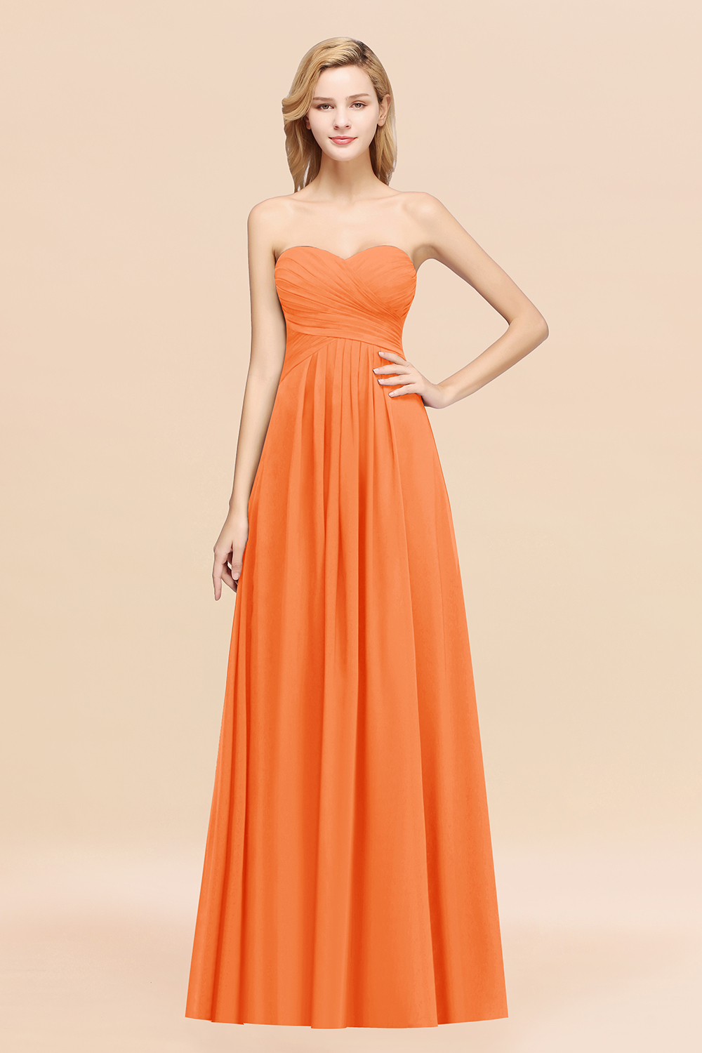 27prom Vintage Sweetheart Long Grape Affordable Bridesmaid Dresses Online-27prom