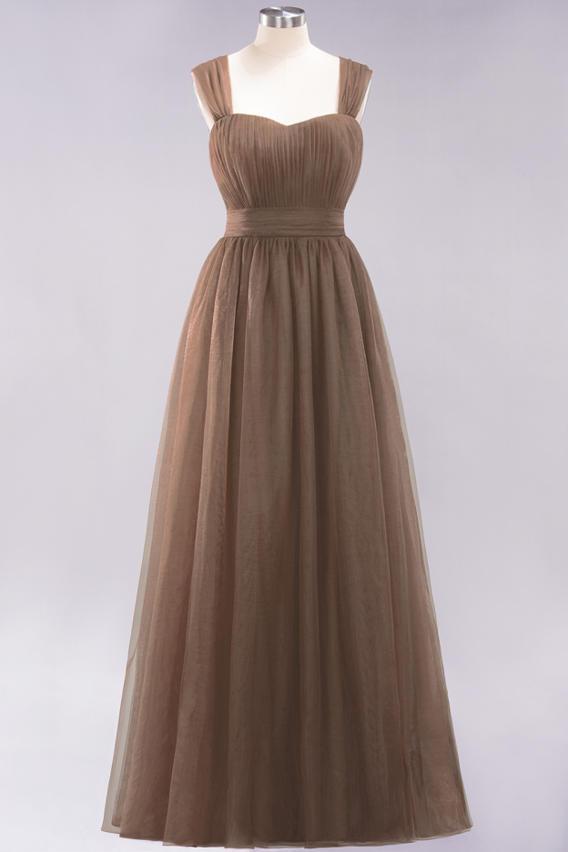 27prom Gorgeous Sweetheart Straps Ruffle Burgundy Bridesmaid Dresses Online-27prom