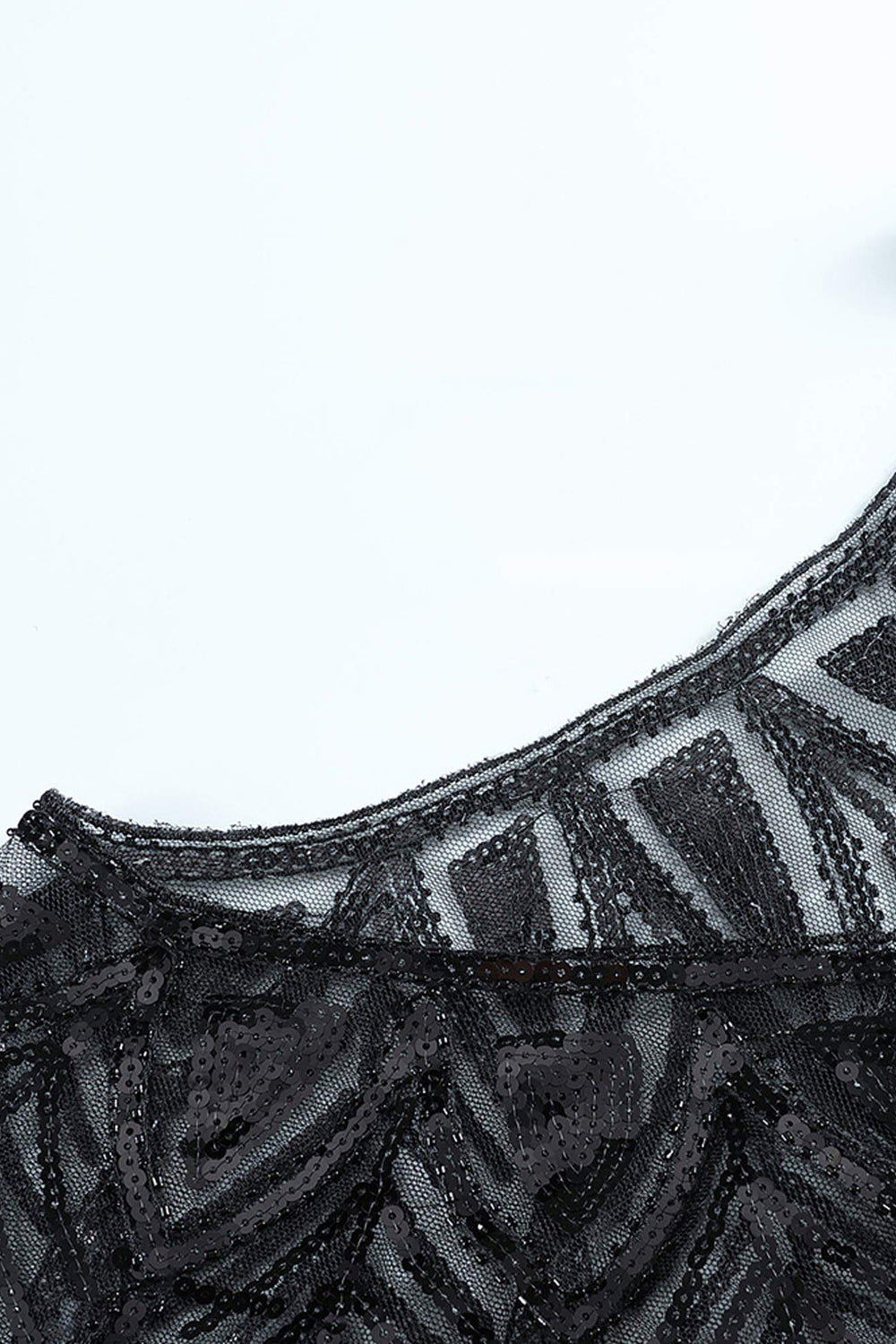 1920s Sequin Black Women's Cape