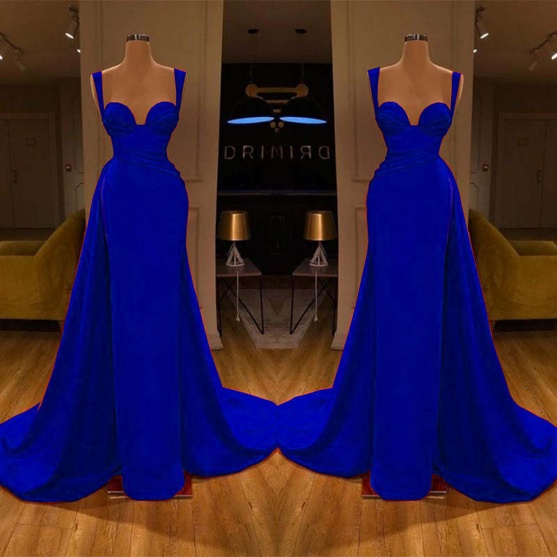Gorgeous Sweetheart Sleeveless Long Slit Mermaid Prom Dress