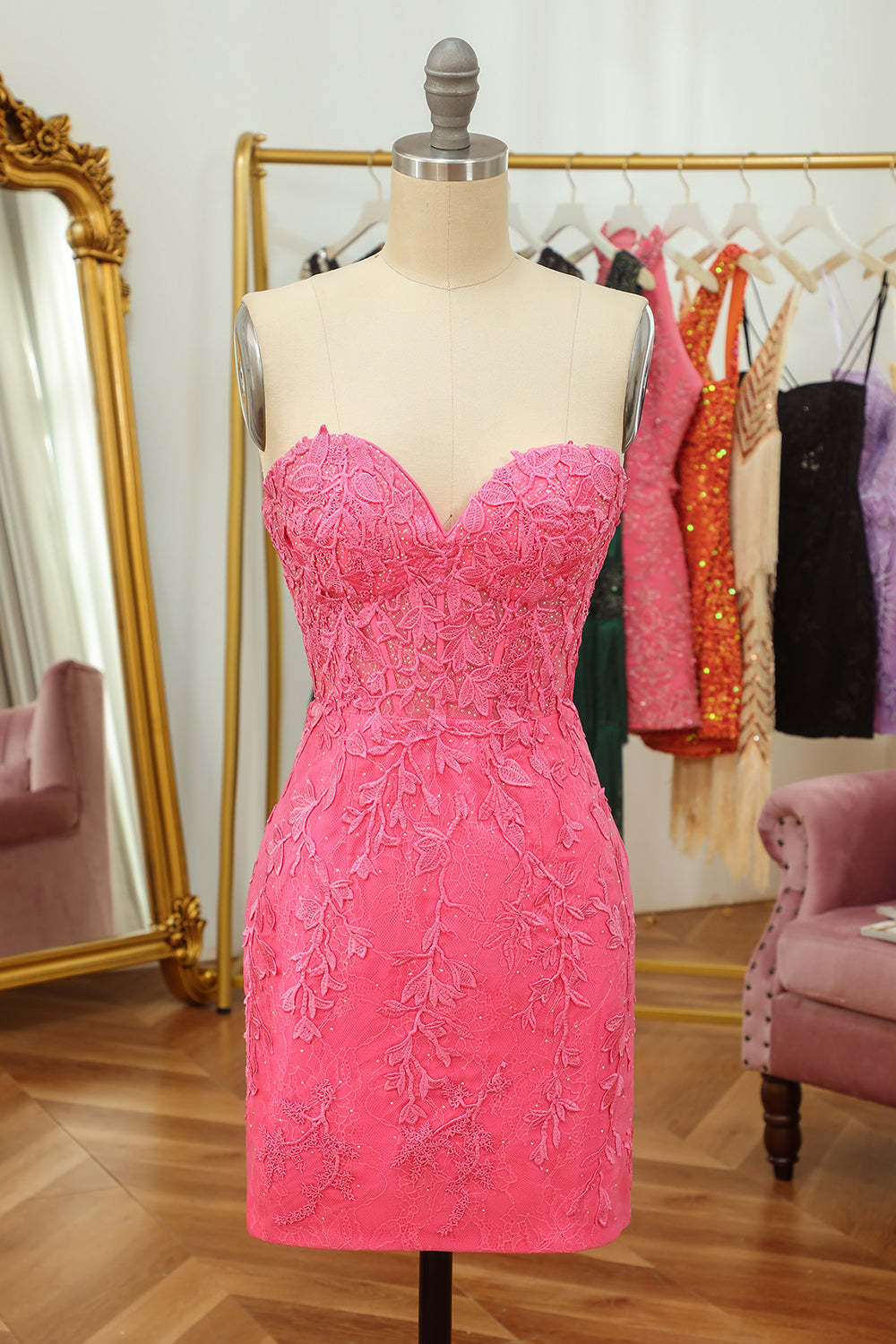Royal Blue Sweetheart Tight Homecoming Dress with Appliques