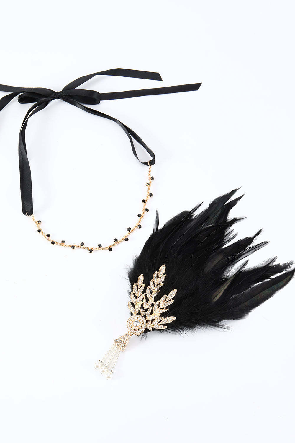 Black Feather Headband