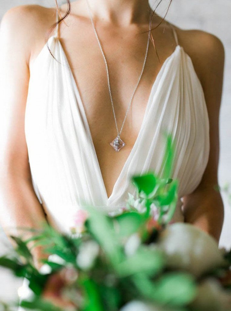 A Line Ivory Chiffon Spaghetti Straps Beach Wedding Dress