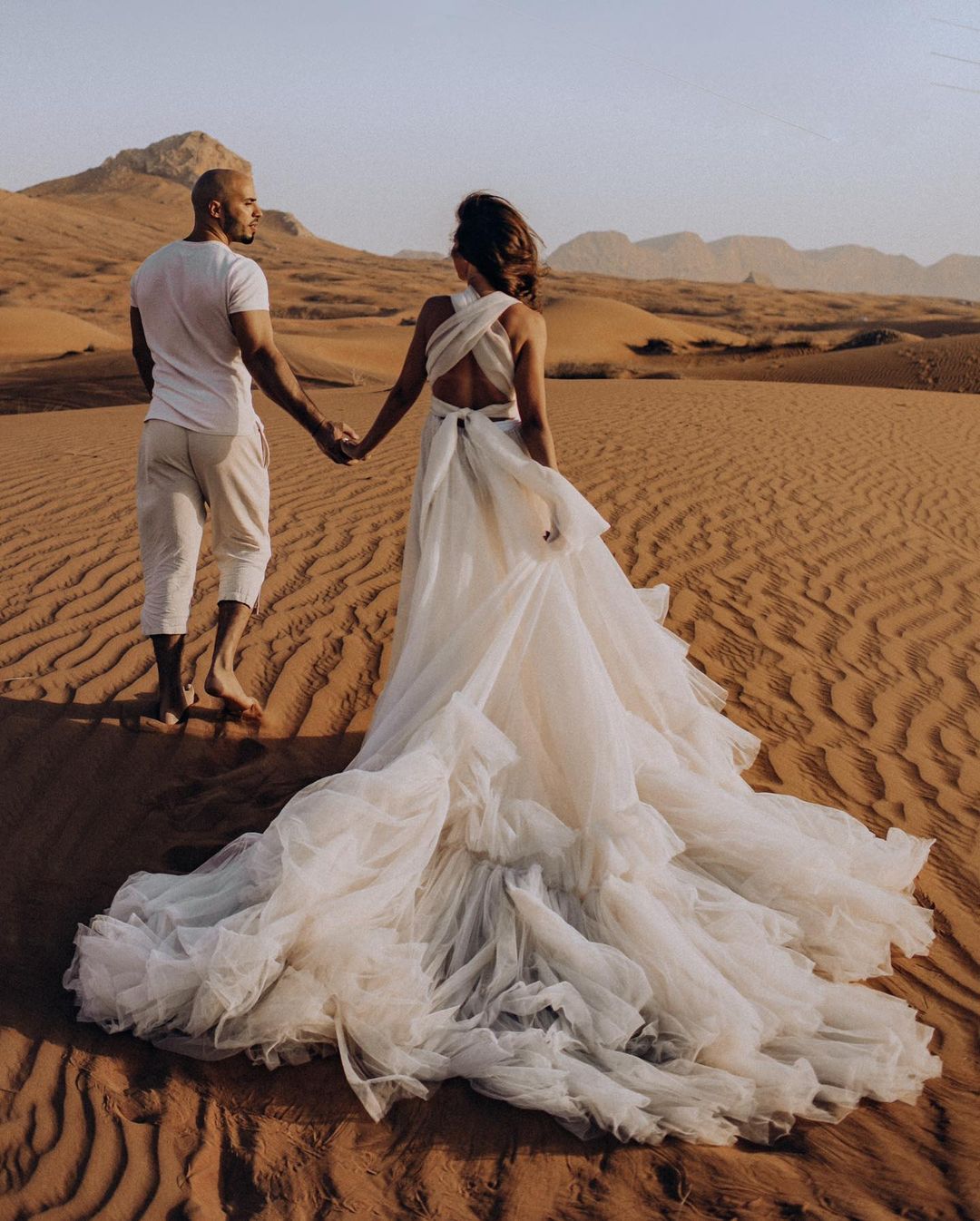 Amazing A Line Ivory Tulle Wedding Dress With Court Train