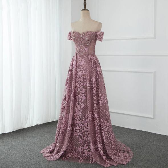 Mermaid Off The Shoulder Prom Dress With Overskirt Evening Gowns