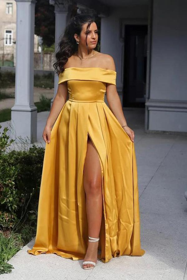 New Arrival Off The Shoulder Long Prom Dress 2021 Evening Dress