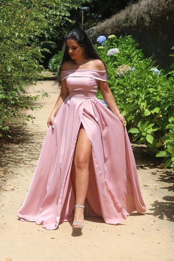 New Arrival Off The Shoulder Long Prom Dress 2021 Evening Dress