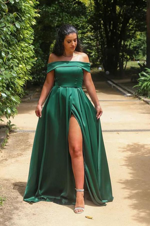 New Arrival Off The Shoulder Long Prom Dress 2021 Evening Dress