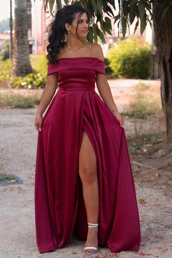 New Arrival Off The Shoulder Long Prom Dress 2021 Evening Dress