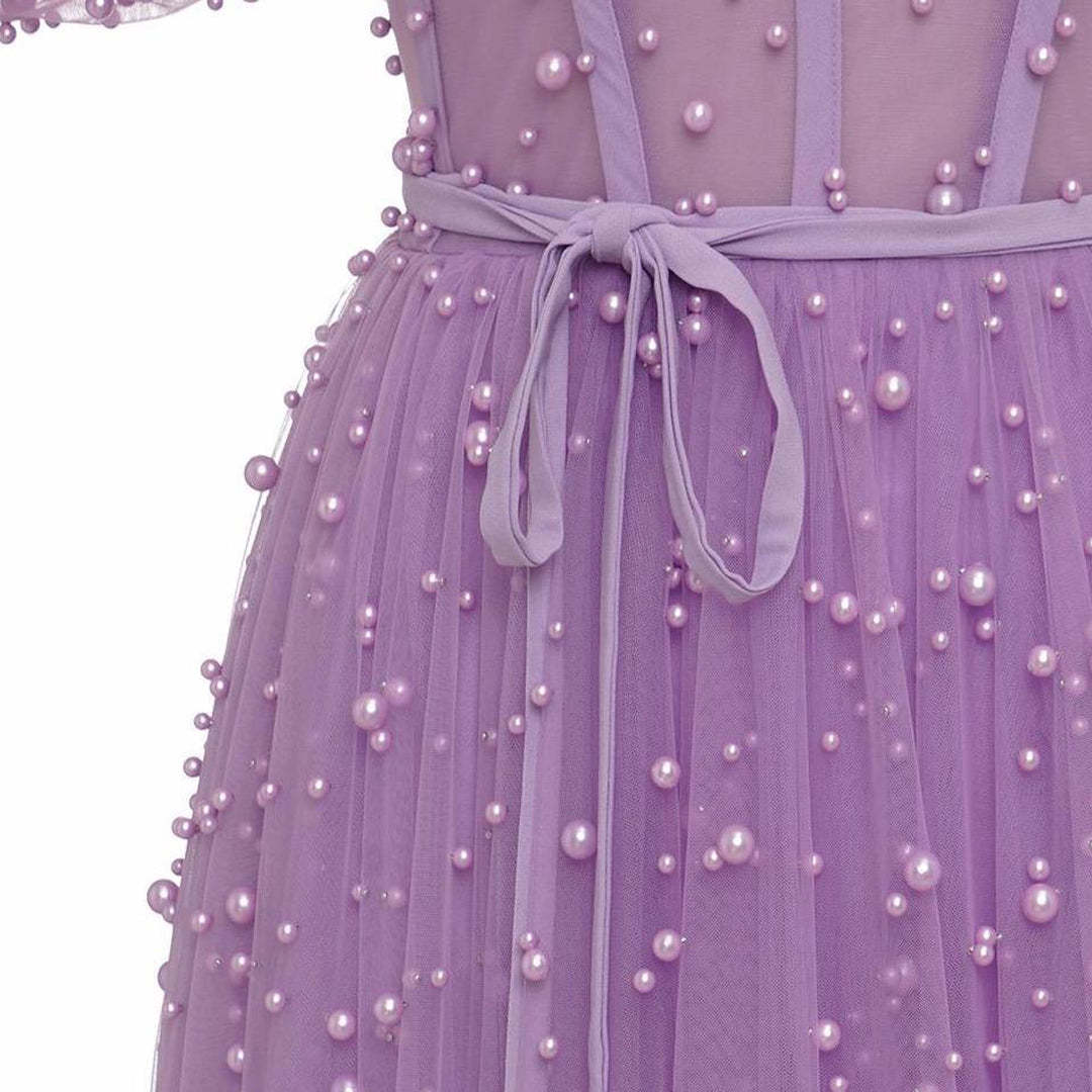 Open Shoulder Sweetheart Prom Dress Beading Evening Dress With Slit