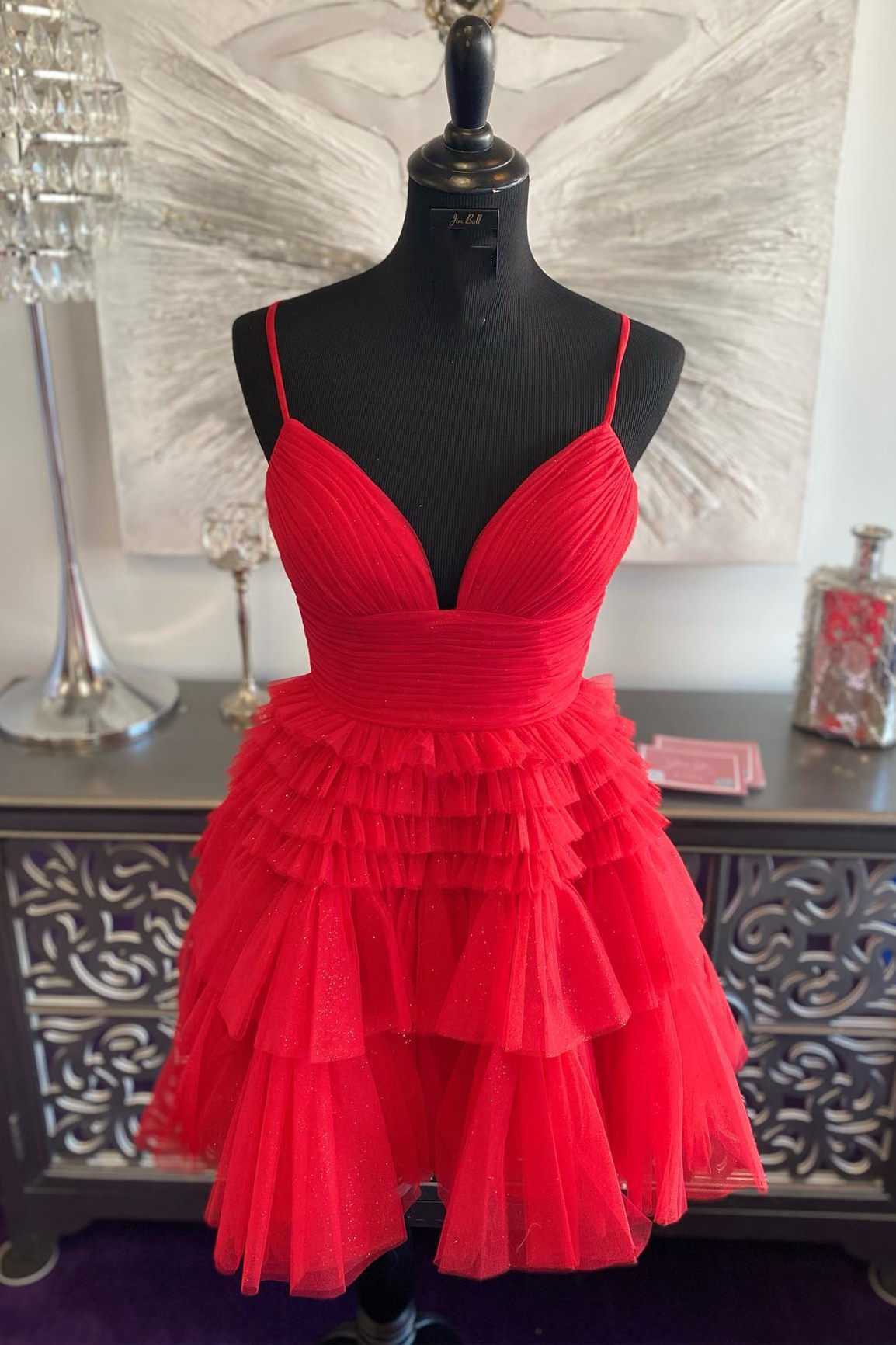 Princess Layered Tulle Short Prom Dress
