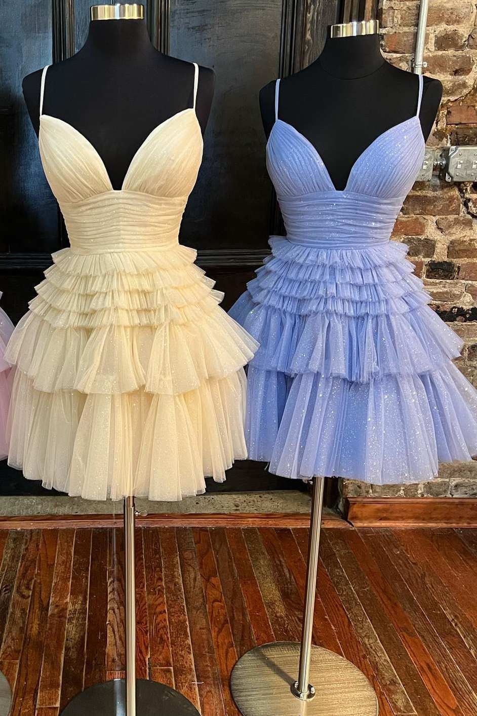 Princess Layered Tulle Short Prom Dress
