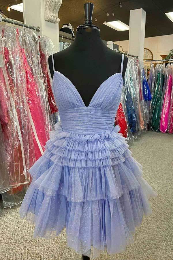 Princess Layered Tulle Short Prom Dress