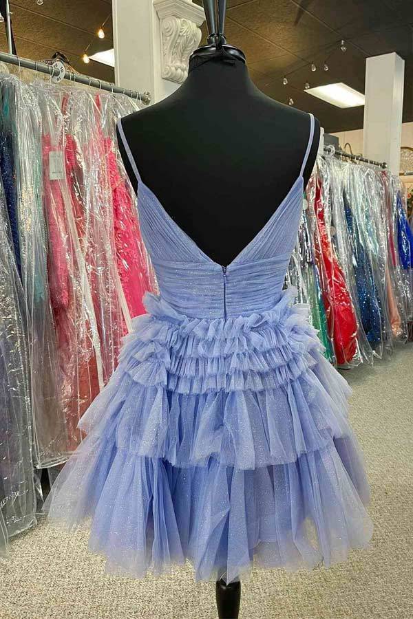 Princess Layered Tulle Short Prom Dress