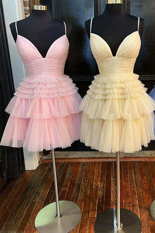 Princess Layered Tulle Short Prom Dress