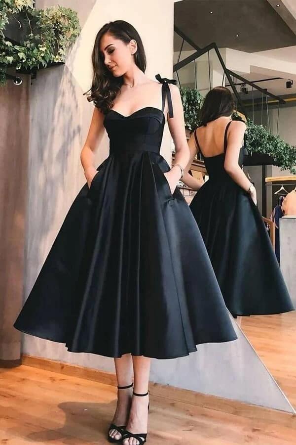 Spaghetti Straps A-line Sweetheart Short Homecoming Dress With Pockets