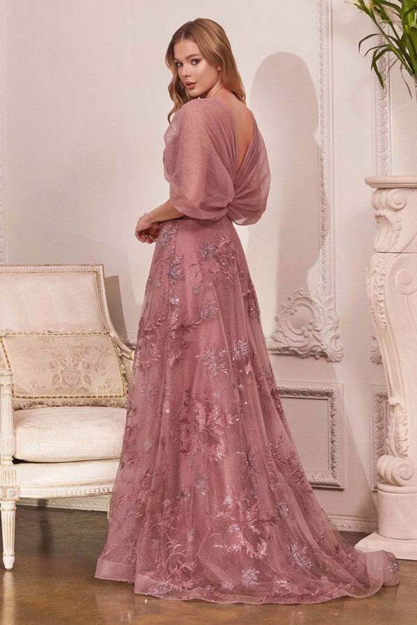 Sweeteart Off The Shoulder Tulle Long Prom Dresses With Appliques