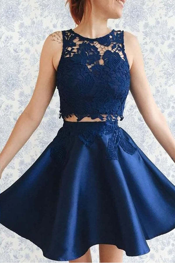 Two Piece Short Homecoming Dress