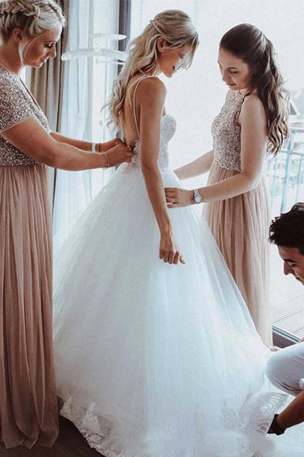 1. Silhouette: A Line 2. Hem-length: Court Train 3. Fabric: Lace 4. Neckline: V Neck 5. Sleeve: Long Sleeve 6. Embellishment:Polka dot 7. Color: Ivory(For custom color