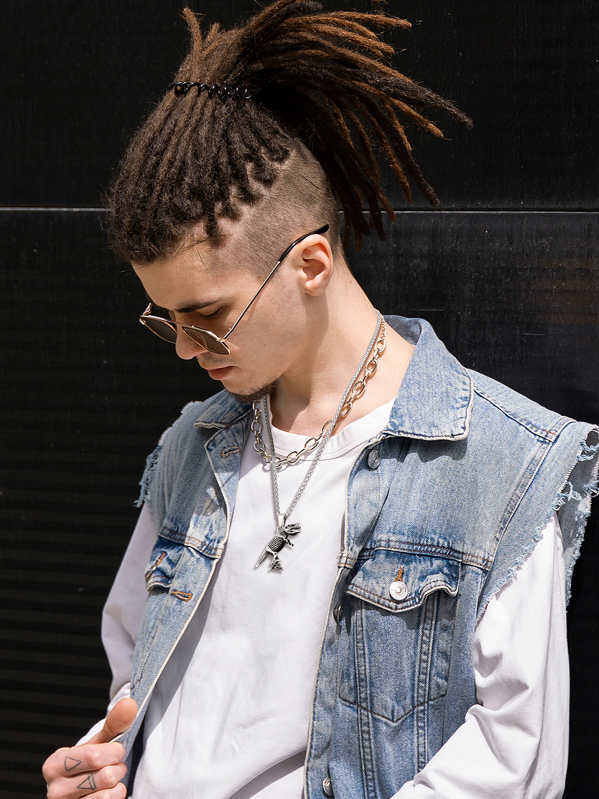 Dinosaur Pendant Animal Necklace in Stainless