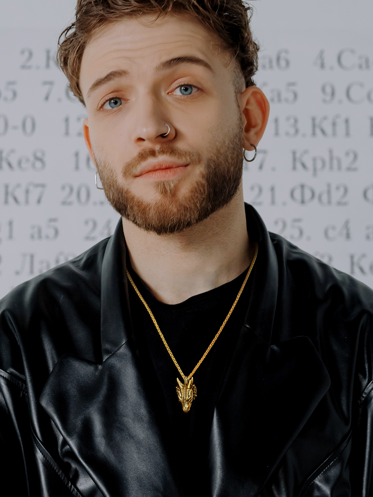 Dragon Head Pendant Animal Necklace in 18K Gold Plated