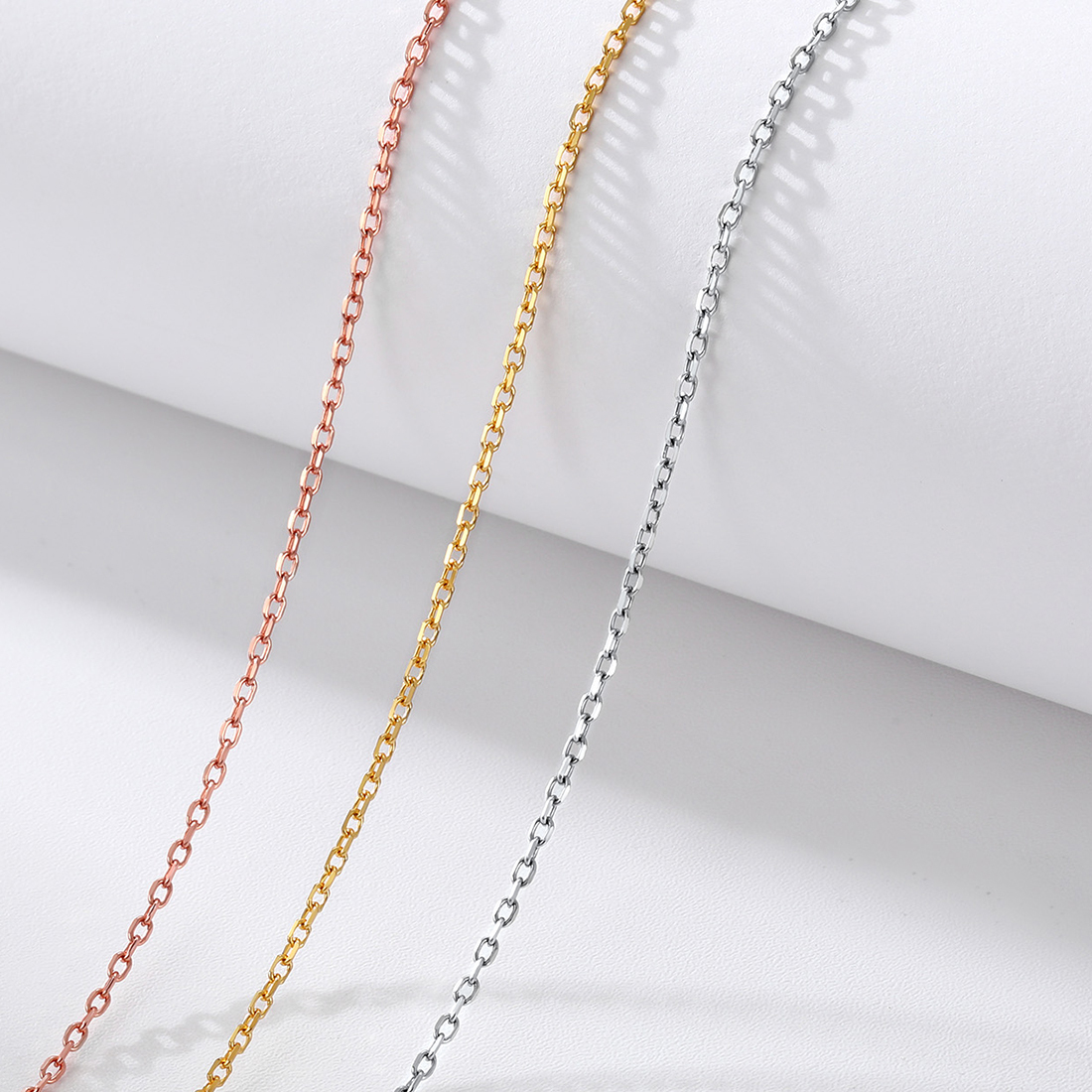 1.5mm Tiny Rolo Chain Necklace in Different Colors