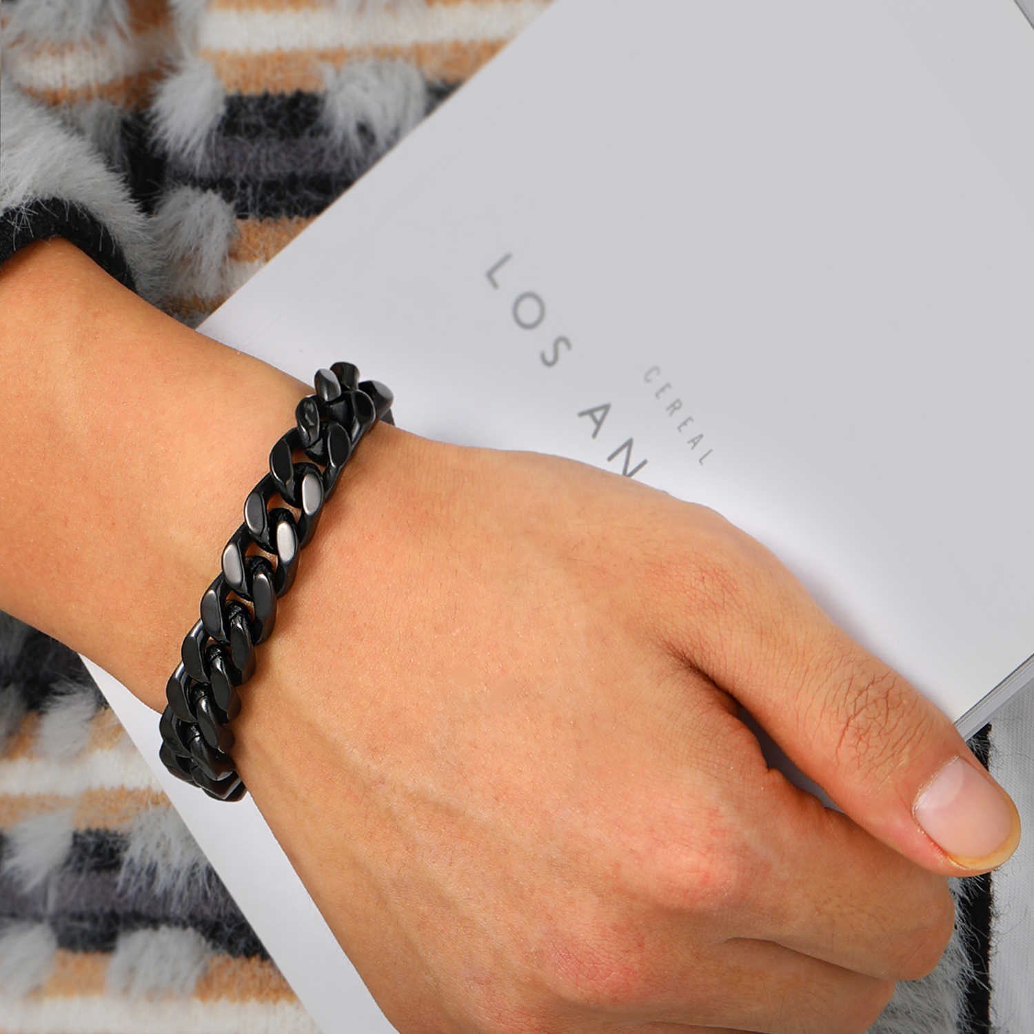 12mm Miami Cuban Chain Bracelet for Men-02