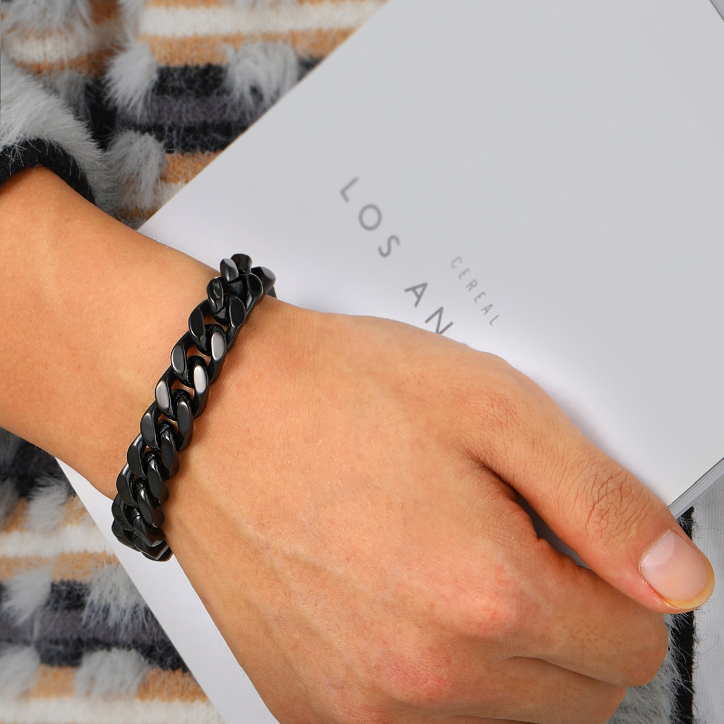 12mm Miami Cuban Chain Bracelet for Men-02