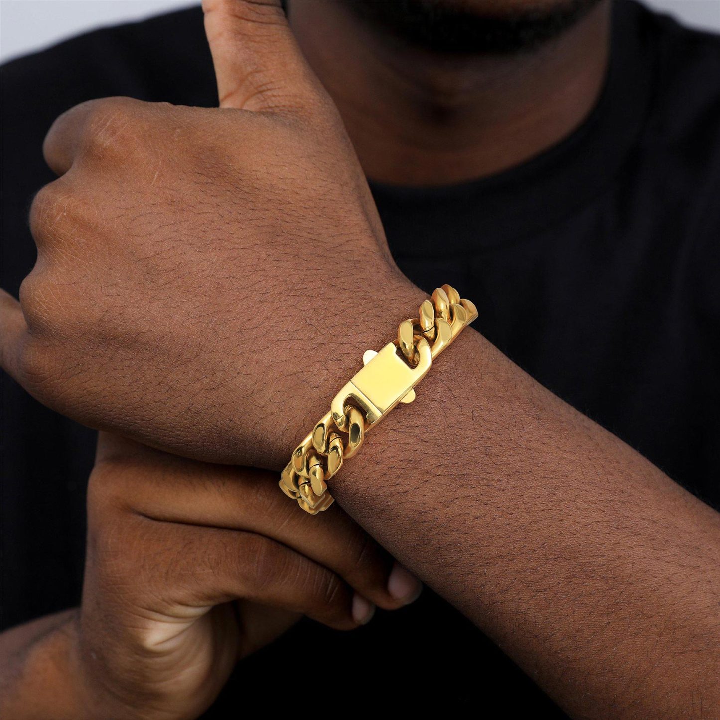 12mm Miami Cuban Chain Bracelet for Men-02