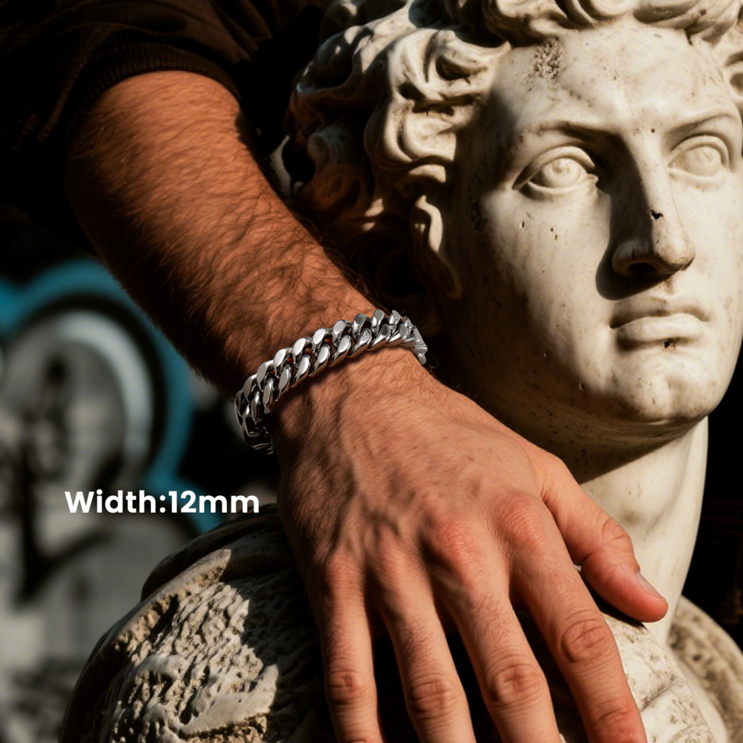 12mm Miami Cuban Chain Bracelet for Men-03