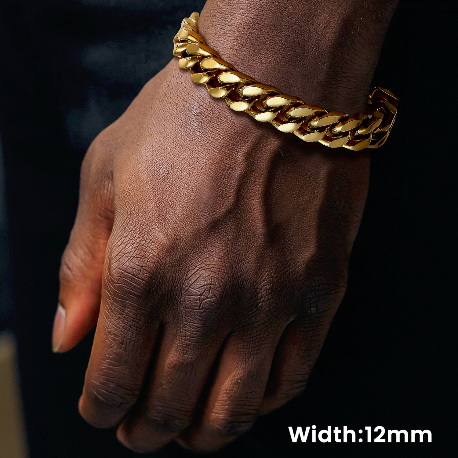 12mm Miami Cuban Chain Bracelet for Men-03