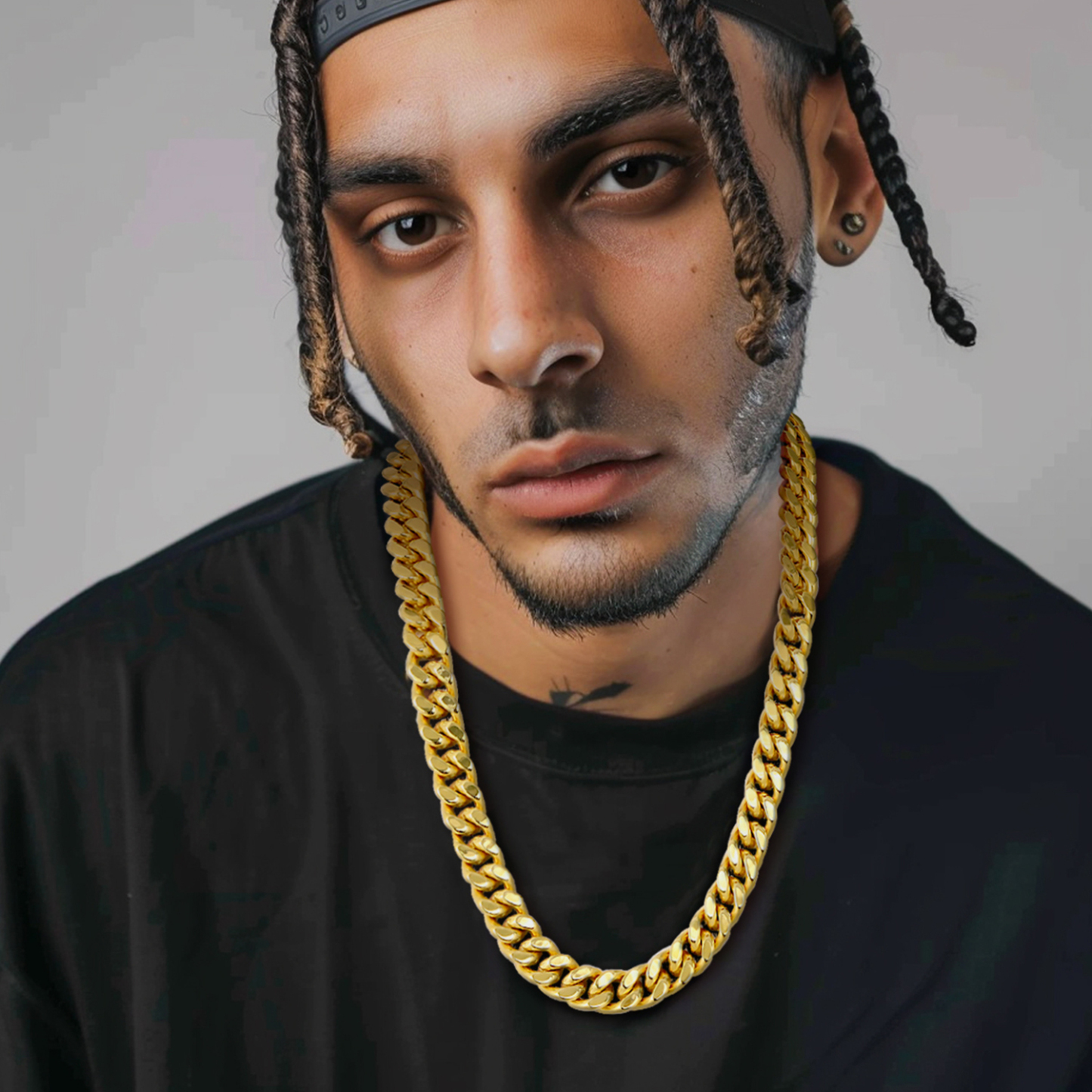 12mm Miami Cuban Chain Necklace for Men-02