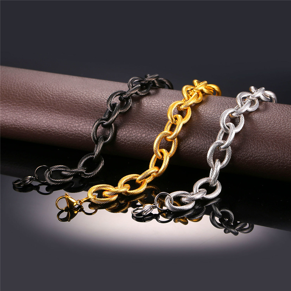 13mm Thick Circle Chain Necklace in Different Colors