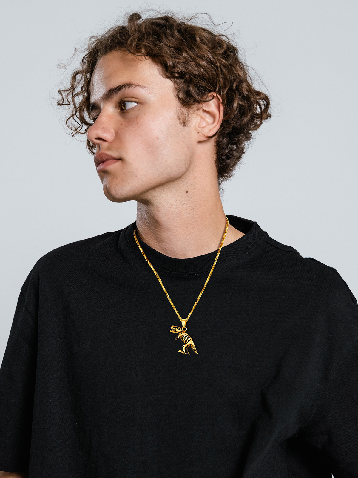 Dinosaur Pendant Animal Necklace in 18K Gold Plated