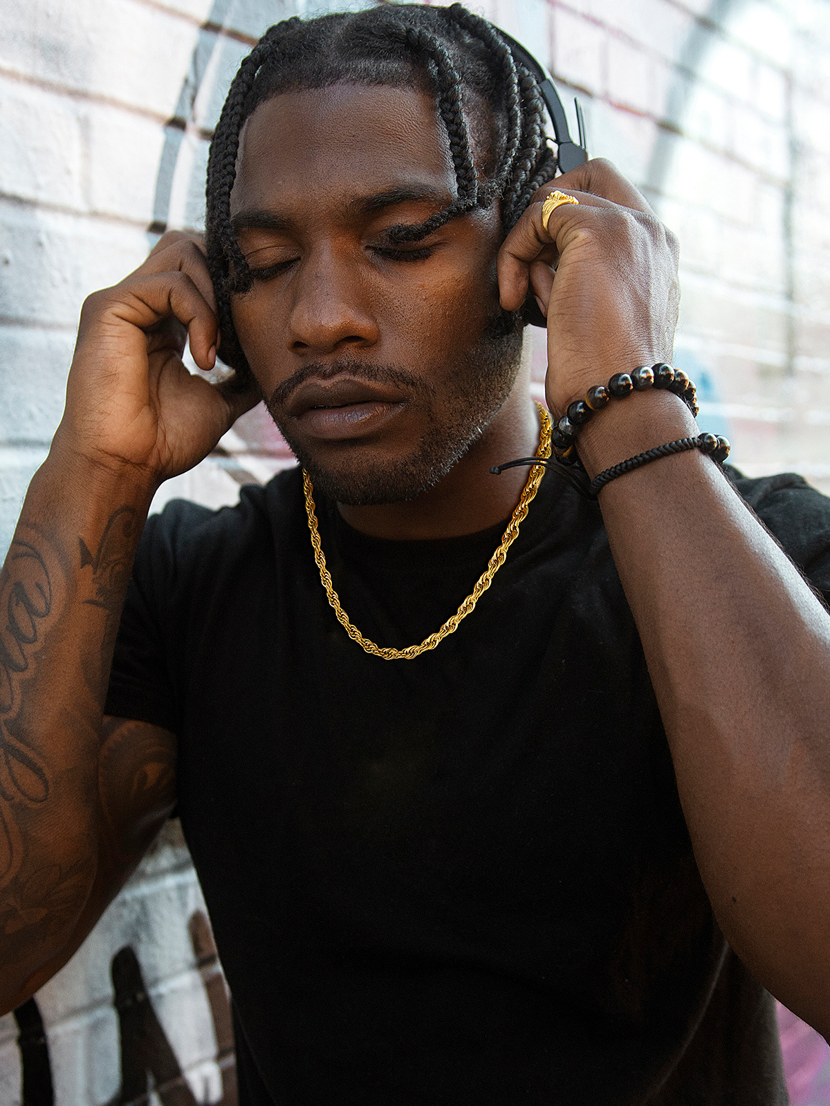 9mm Thick Twisted Rope Chain Necklace in 18K Gold Plated