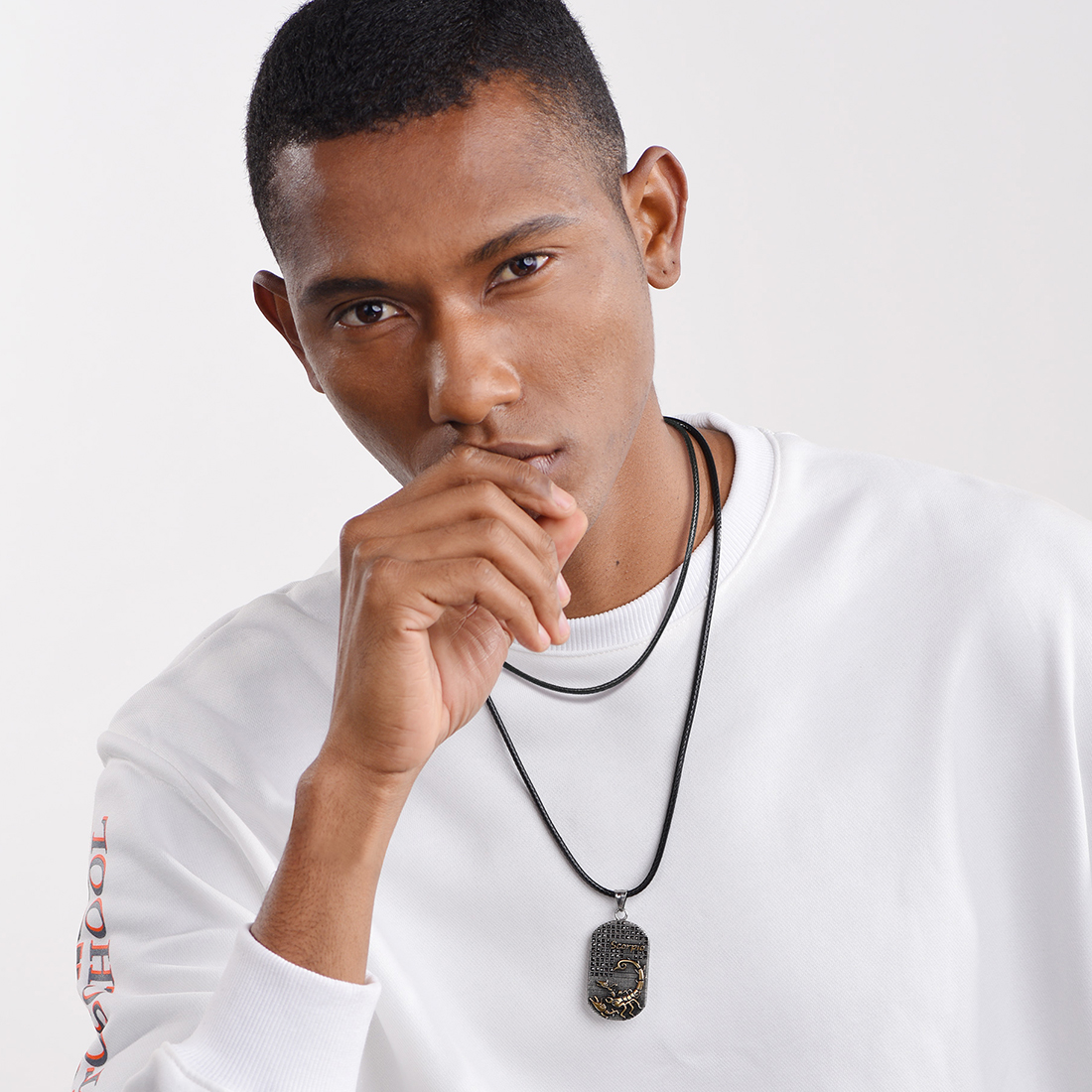 3mm Leather Cord Necklace for Men-02