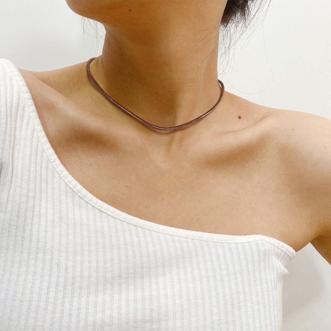3mm Leather Cord Necklace for Women