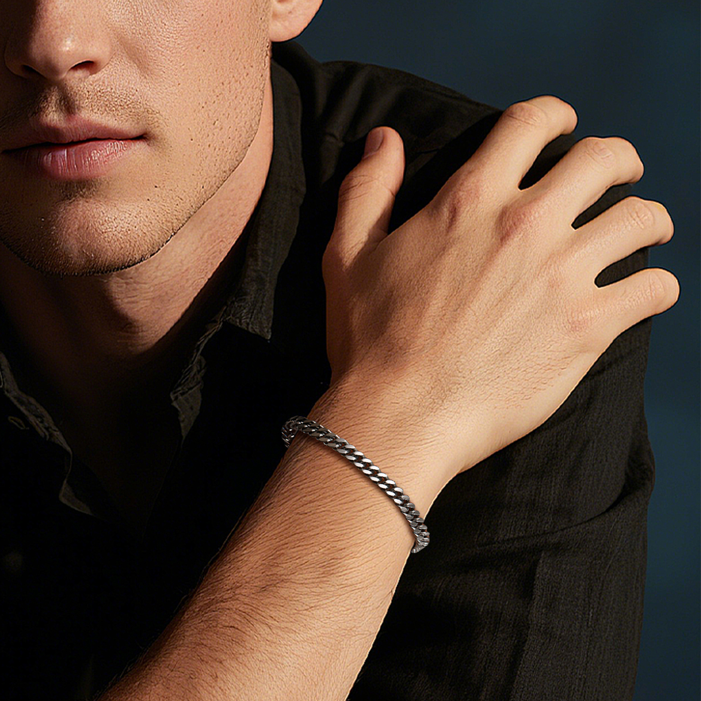 5mm Miami Cuban Chain Bracelet for Men-01