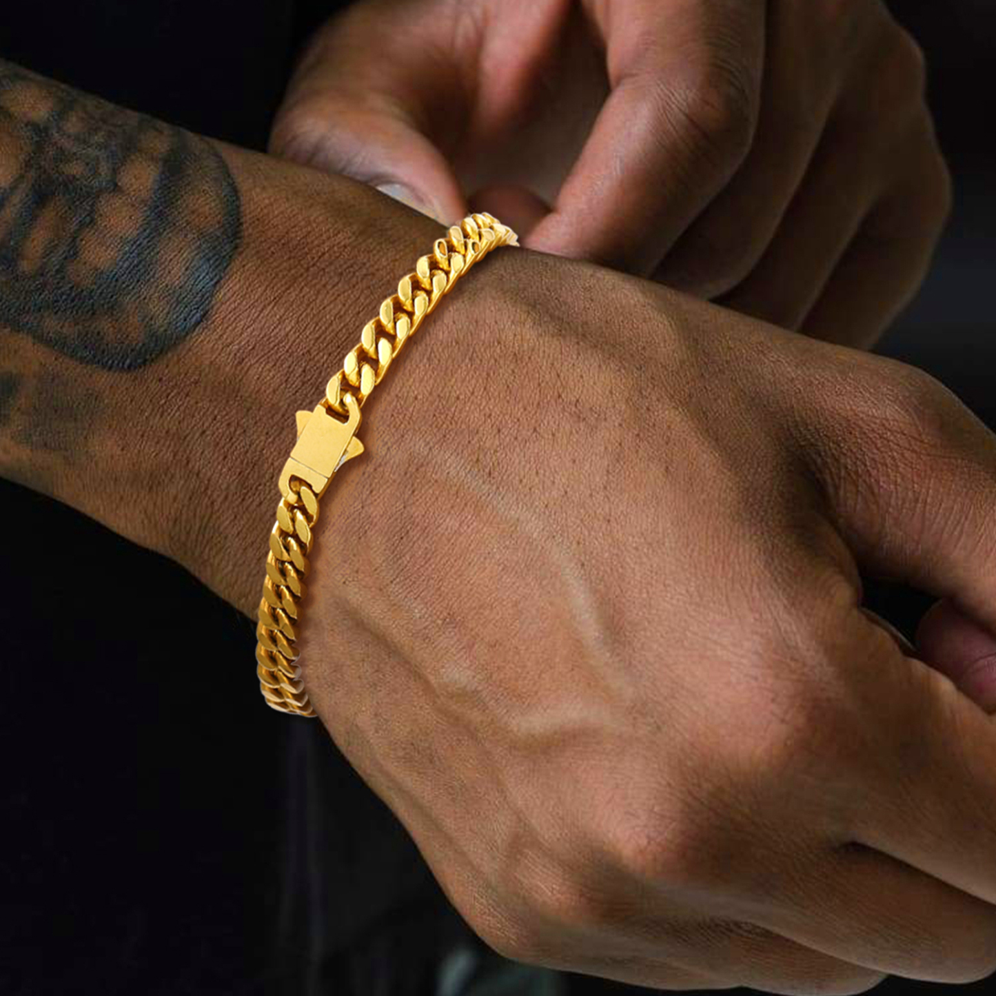 5mm Miami Cuban Chain Bracelet for Men-01