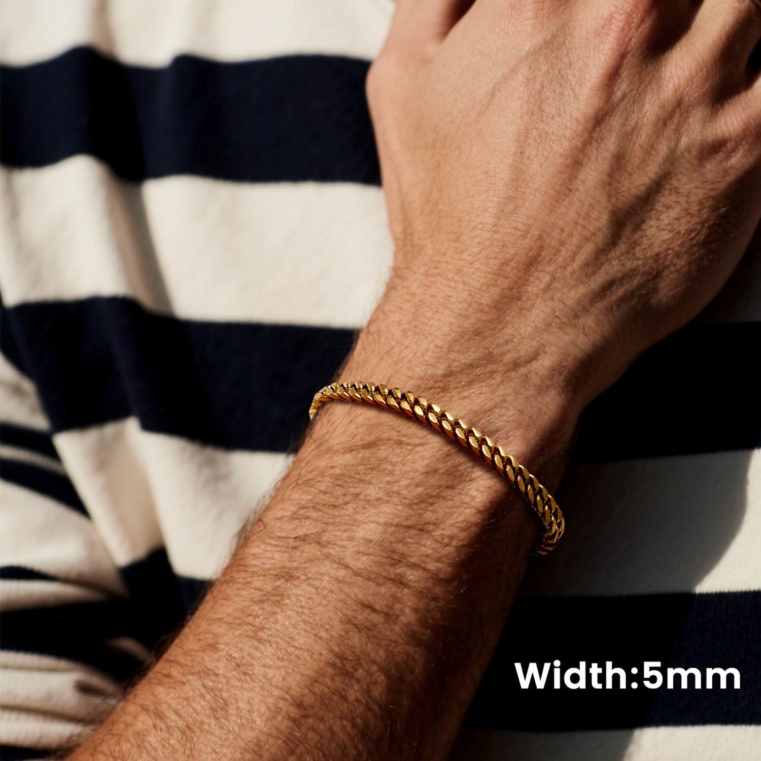 5mm Miami Cuban Chain Bracelet for Men-03