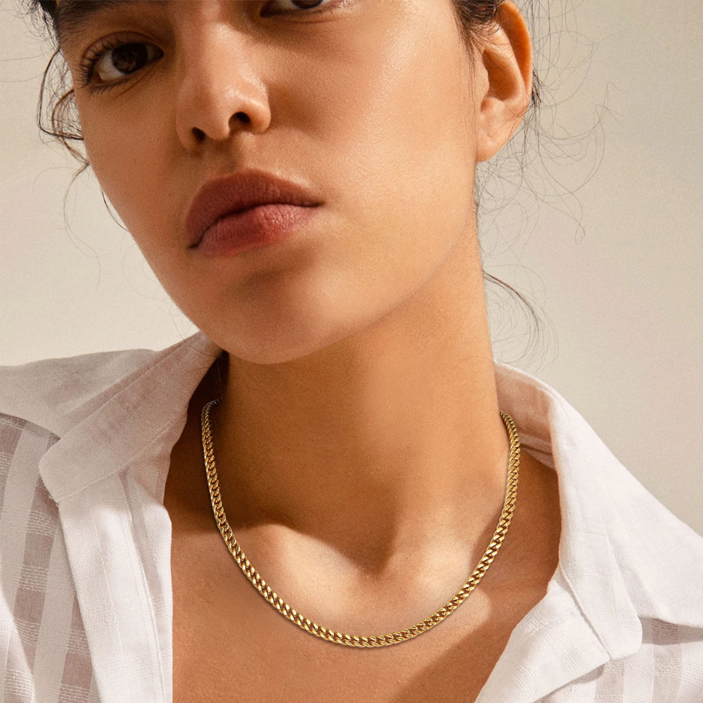 5mm Miami Cuban Chain Necklace for Women