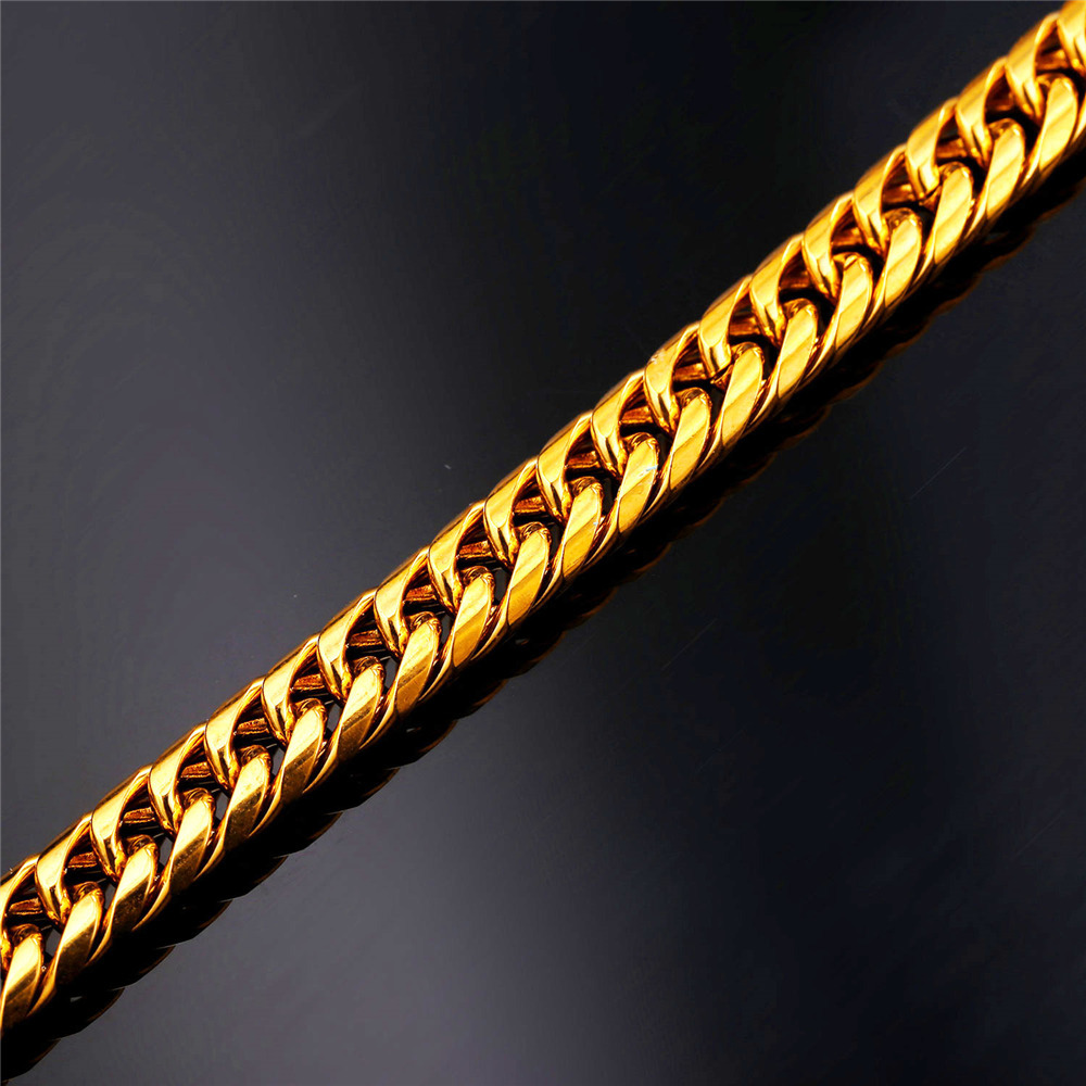 6mm Thick Curb Chain Necklace, Stainless Steel-04