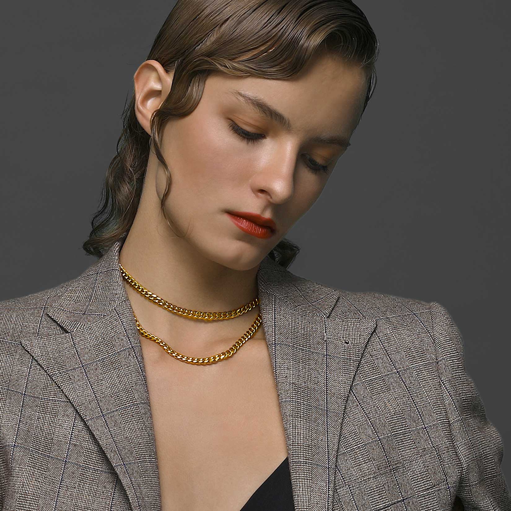 6mm Thick Curb Chain Necklace for Women-02