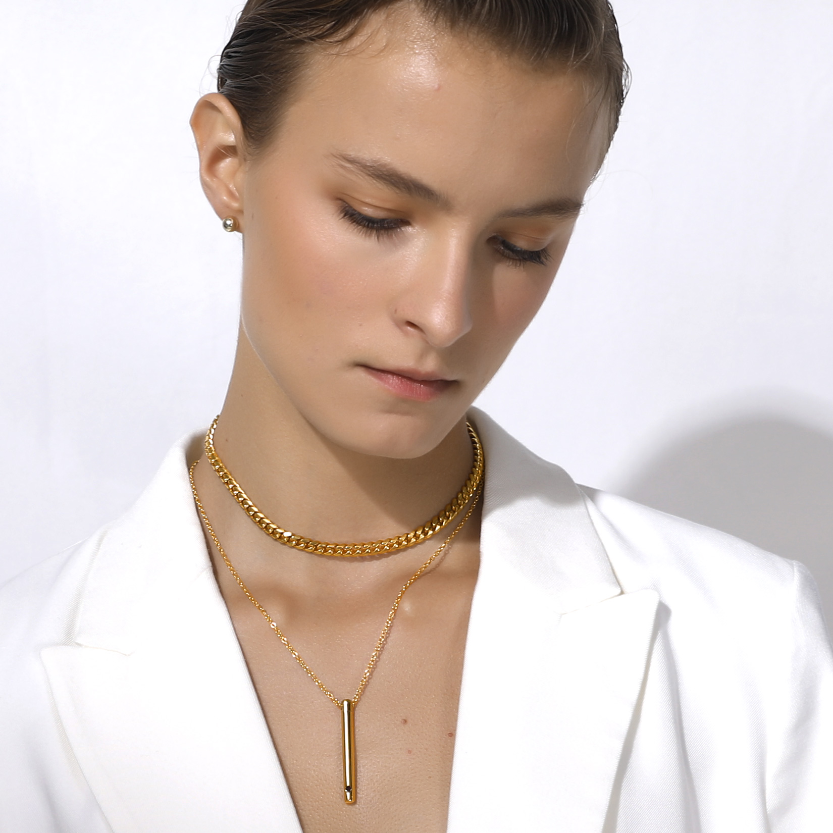 6mm Thick Curb Chain Necklace for Women-03