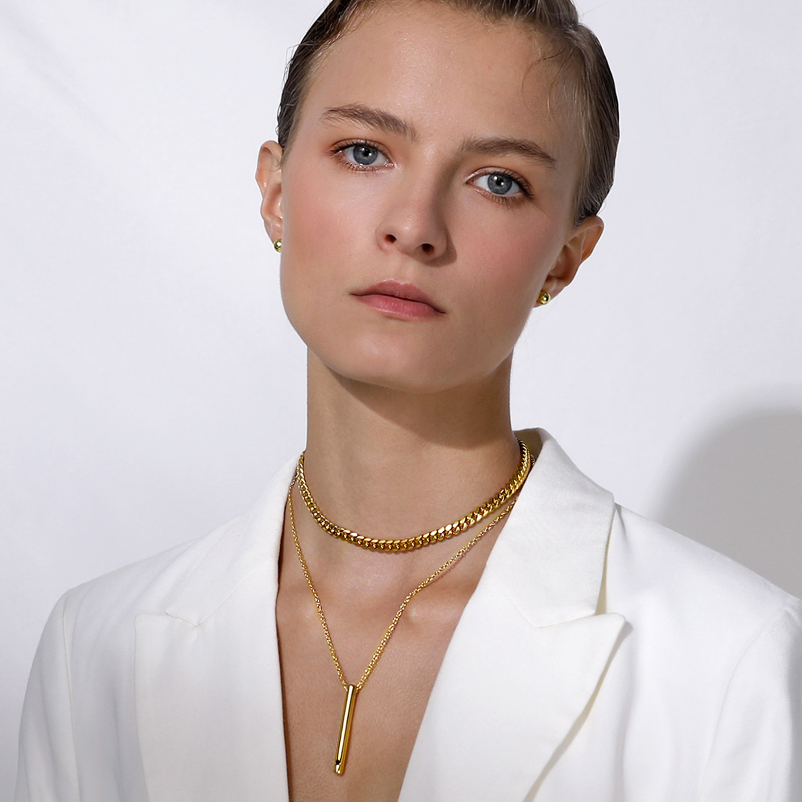 6mm Thick Curb Chain Necklace for Women-04