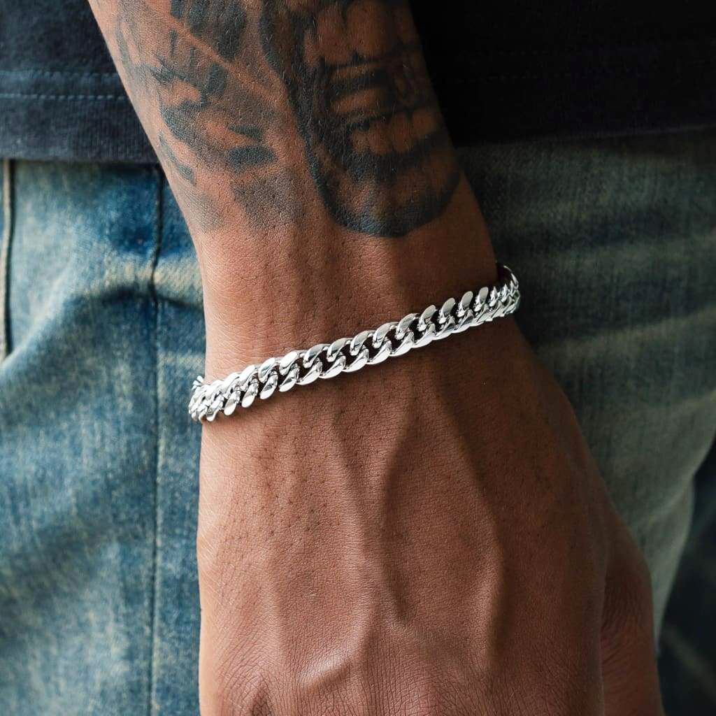 7mm Miami Cuban Chain Bracelet for Men-01