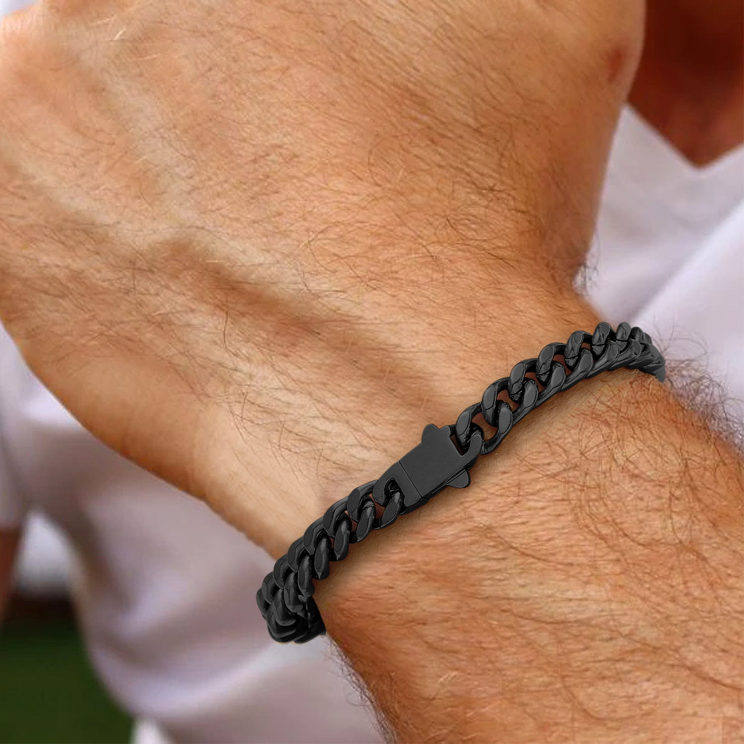 7mm Miami Cuban Chain Bracelet for Men-01