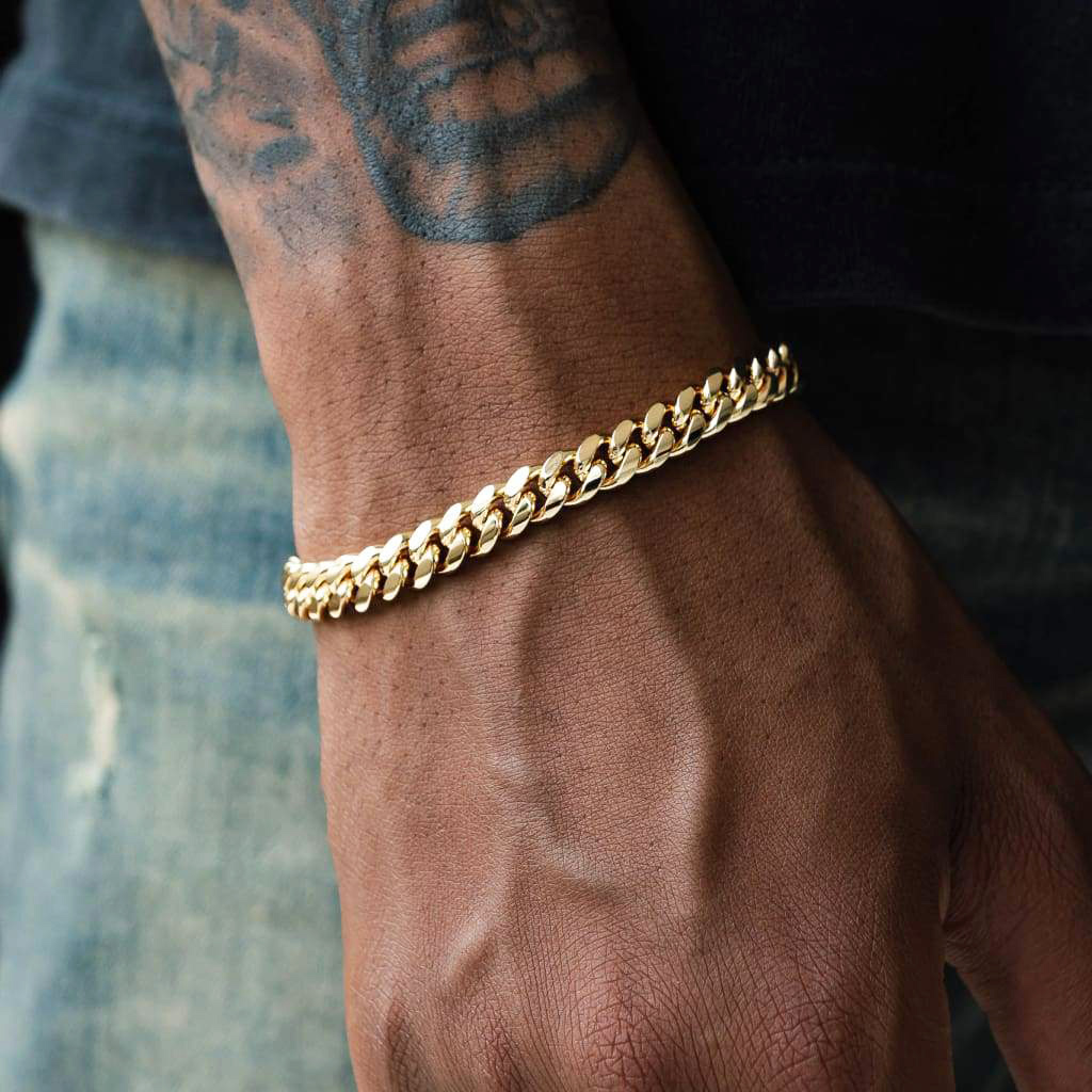 7mm Miami Cuban Chain Bracelet for Men-01