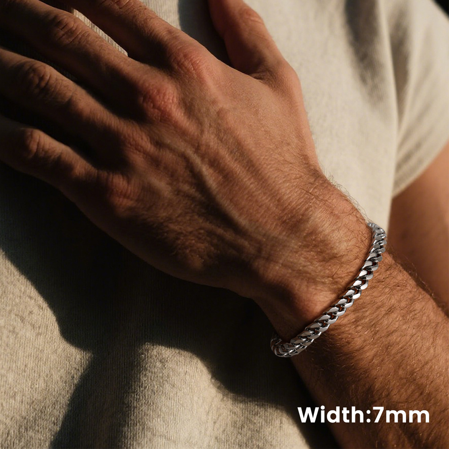 7mm Miami Cuban Chain Bracelet for Men-03